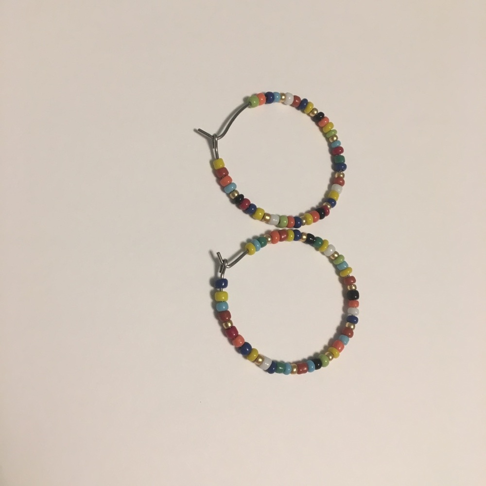 Multi Color Hoop Earrings